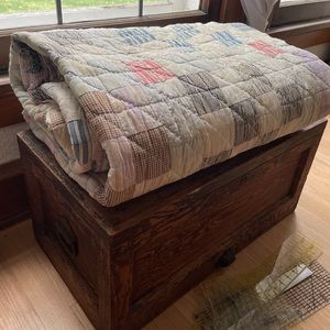 Antique Vintage 9 Patch Quilt